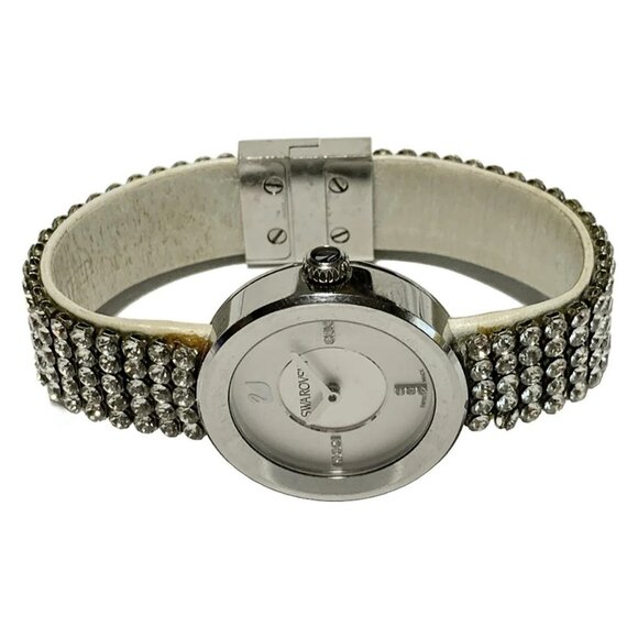 Auth SWAROVSKI Piazza Mini 1183490 Unconfirmed Silver Women's Wrist Watch - Picture 2 of 5